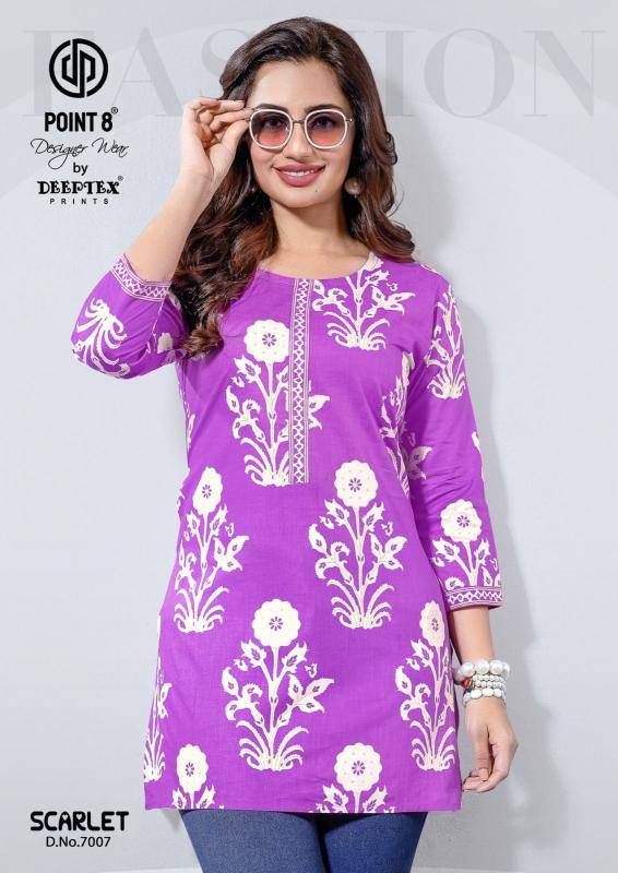Deeptex scarlet vol-7 Kurti exporters in ahmedabad