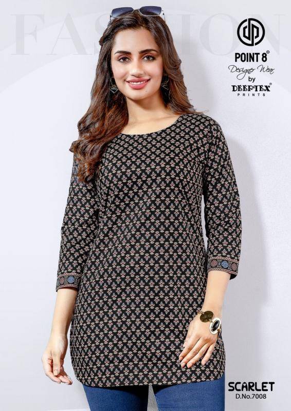 Deeptex scarlet vol-7 Kurti exporters in ahmedabad