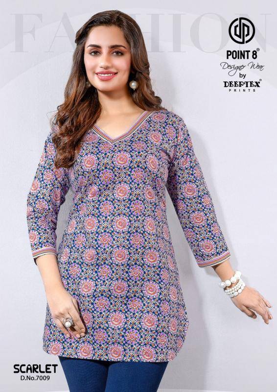 Deeptex scarlet vol-7 Kurti exporters in ahmedabad