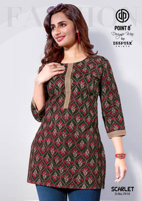 Deeptex scarlet vol-7 Kurti exporters in ahmedabad