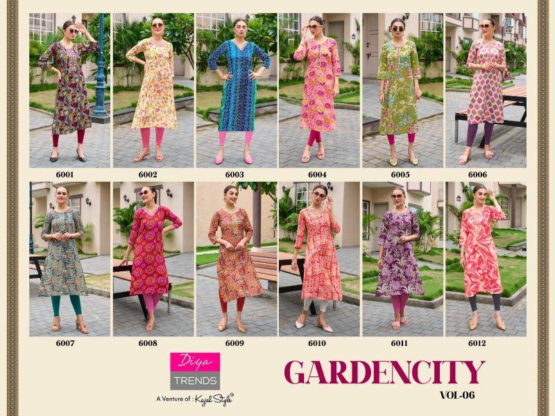 Diya gardencity vol-6 Ladies kurti market