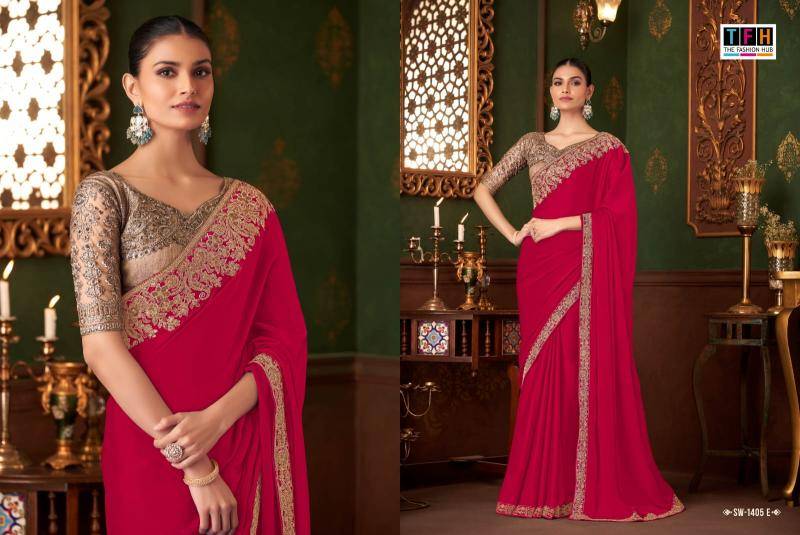 Shorya TFH SW 1405 Wholesale saree market in Hyderabad