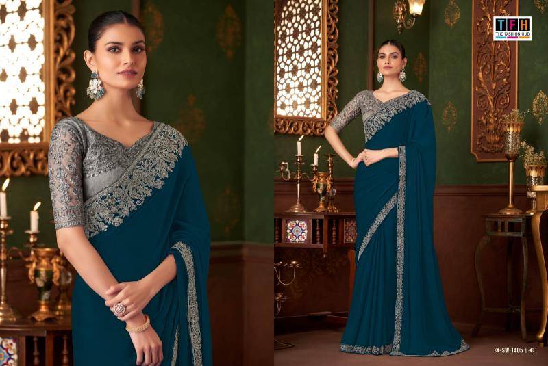 Shorya TFH SW 1405 Wholesale saree market in Hyderabad