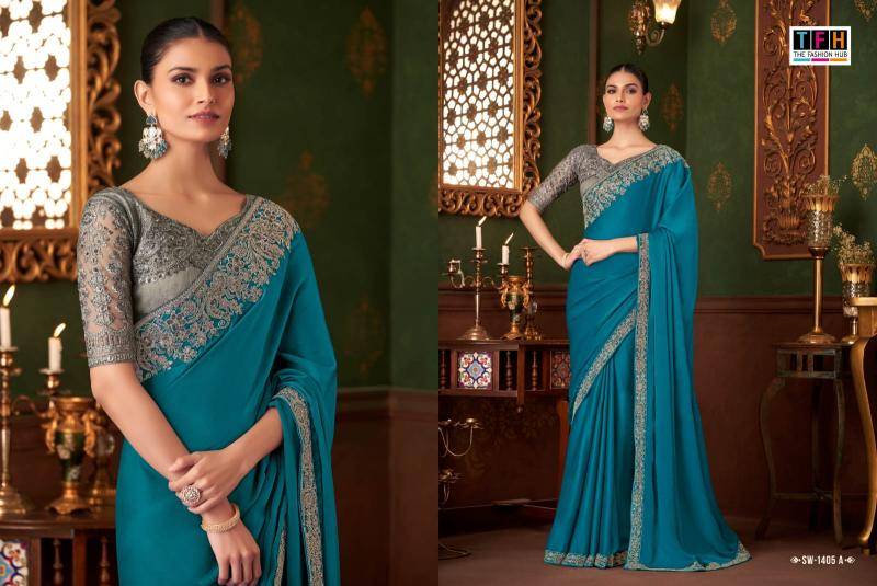 Shorya TFH SW 1405 Wholesale saree market in Hyderabad