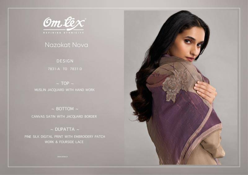 Omtex nazakat nova Fancy dress material wholesalers in Mumbai