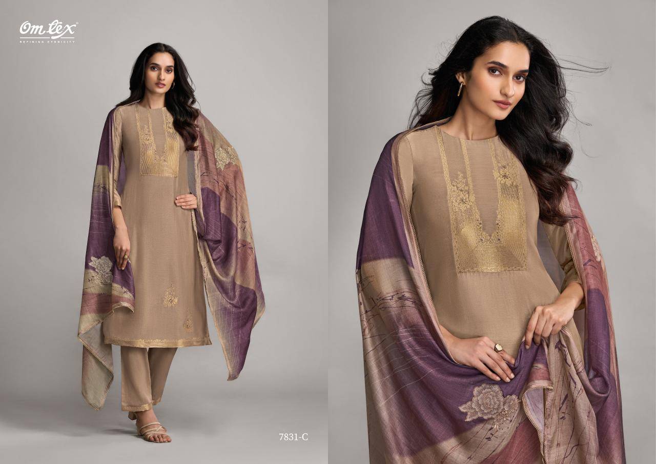 Omtex nazakat nova Fancy dress material wholesalers in Mumbai