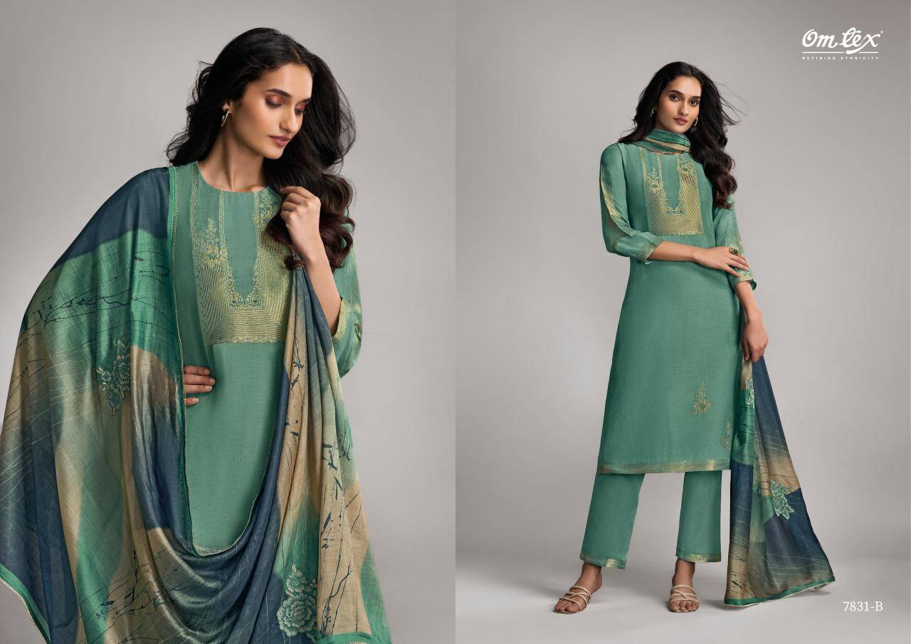 Omtex nazakat nova Fancy dress material wholesalers in Mumbai