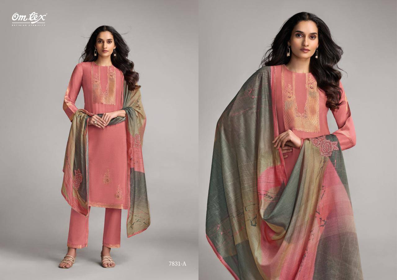 Omtex nazakat nova Fancy dress material wholesalers in Mumbai