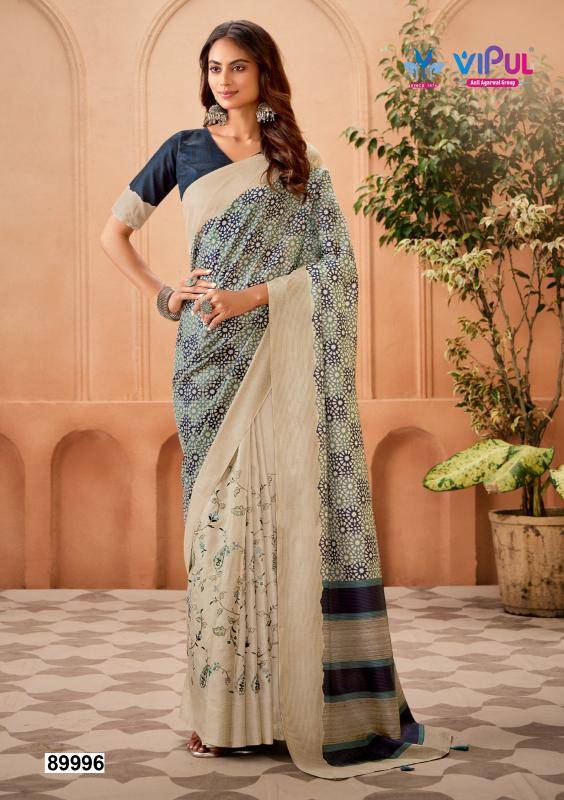 Vipul tushar silk printed Designer Sarees Wholesale