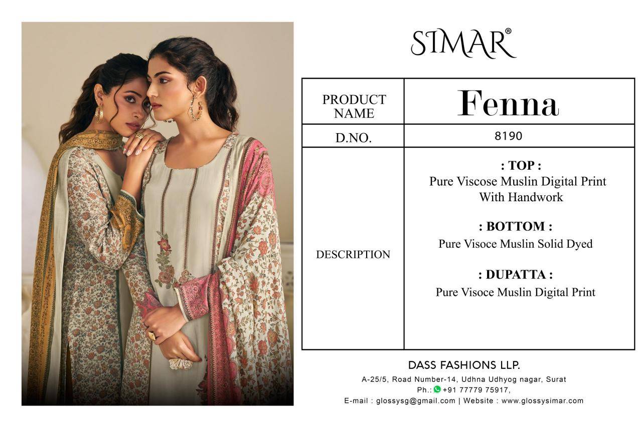 Simar glossy fenna Dress materials wholesale market in Mumbai