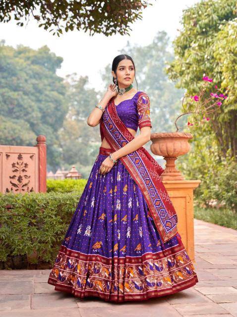 Panchi Tussar Silk Lehenga choli wholesale online