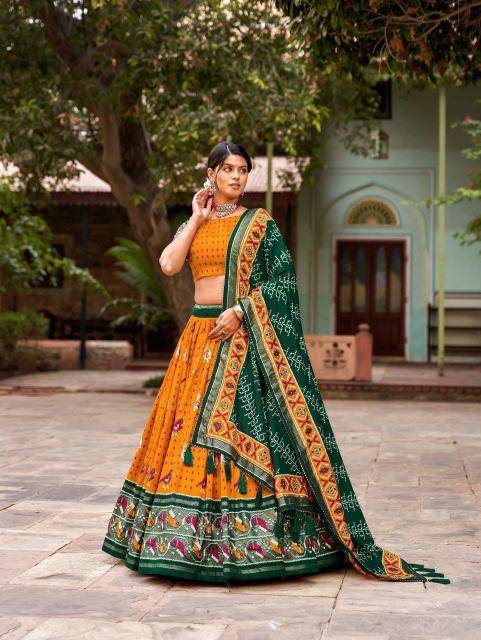 Panchi Tussar Silk Lehenga choli wholesale online