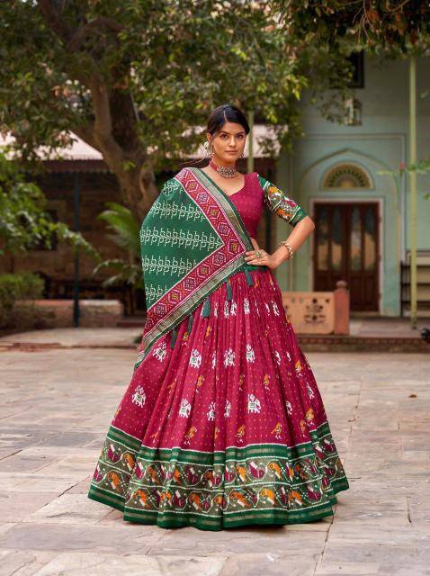 Panchi Tussar Silk Lehenga choli wholesale online