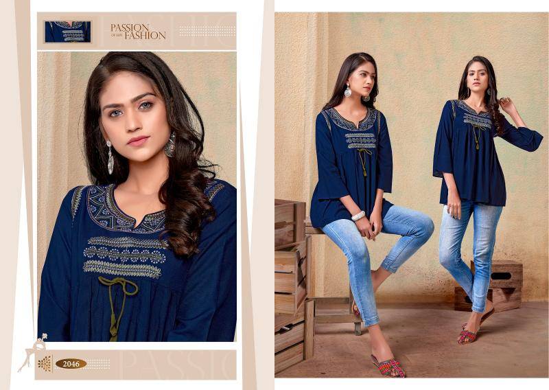 Vardan designer nora vol 2 Designer Kurtis wholesale in Surat