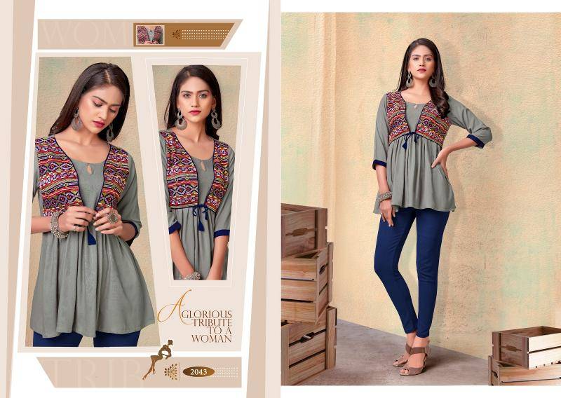 Vardan designer nora vol 2 Designer Kurtis wholesale in Surat