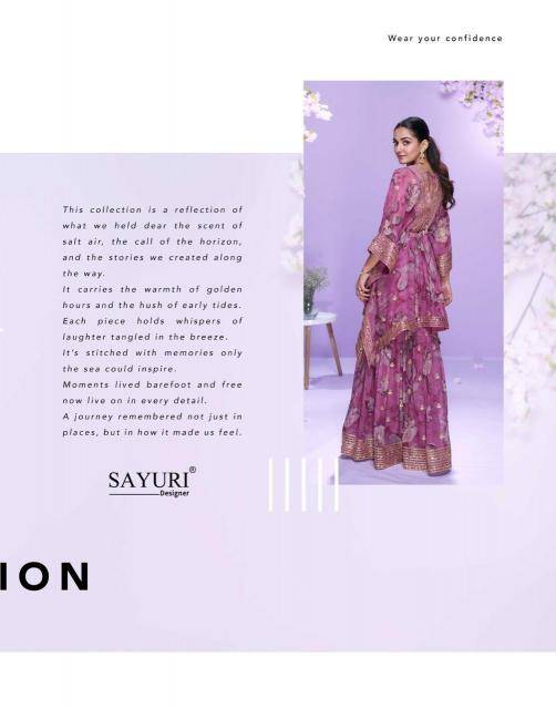 Sayuri designer raahi Sawlar Kameez manufacturers in Surat