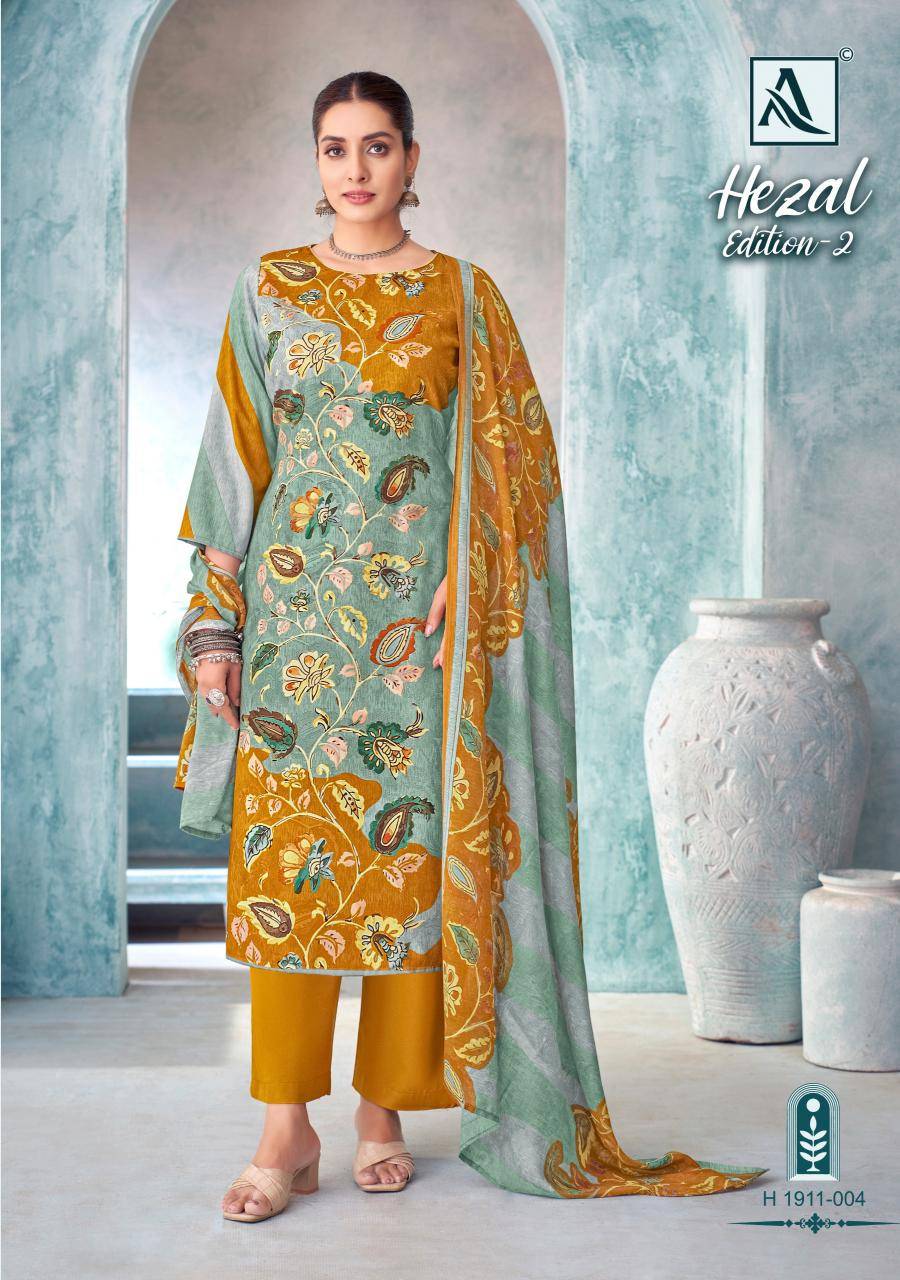 Alok suit hezal 2 Bulk saree and dress material dealer