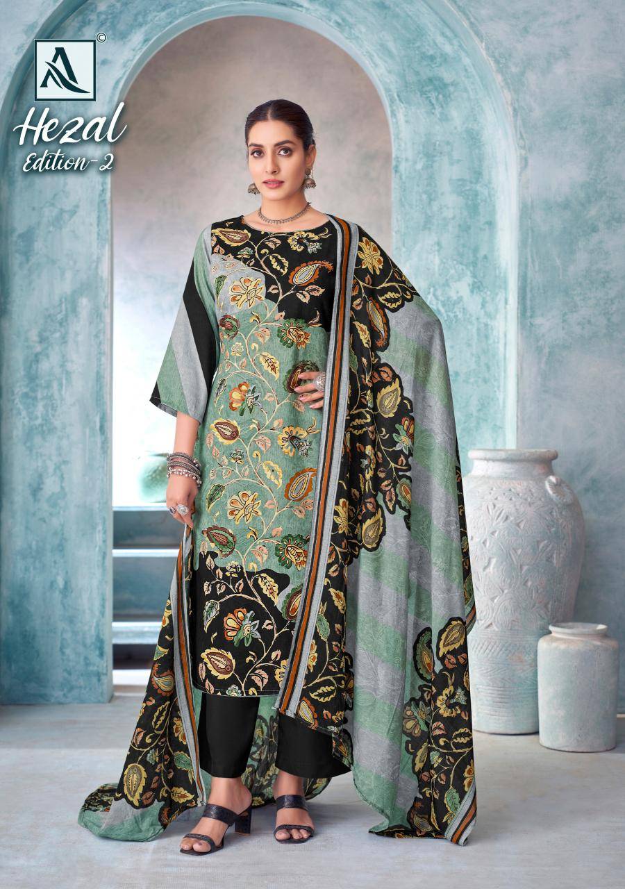 Alok suit hezal 2 Bulk saree and dress material dealer