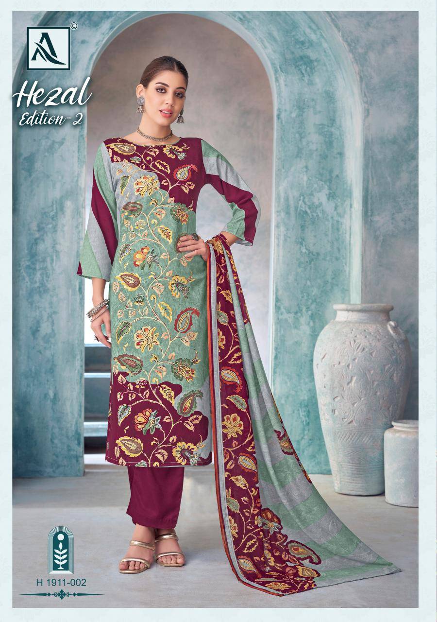 Alok suit hezal 2 Bulk saree and dress material dealer