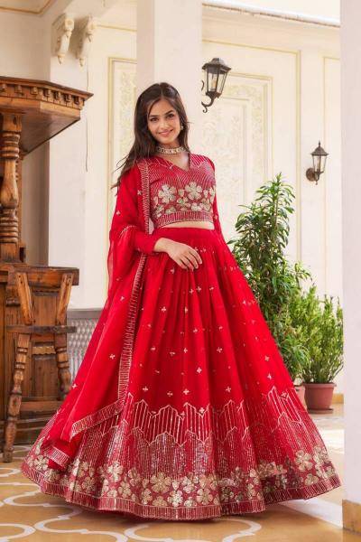 Sn 2307 Designer Faux Georgette Wholesale bridal lehenga choli