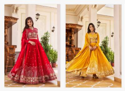 Sn 2307 Designer Faux Georgette Wholesale bridal lehenga choli