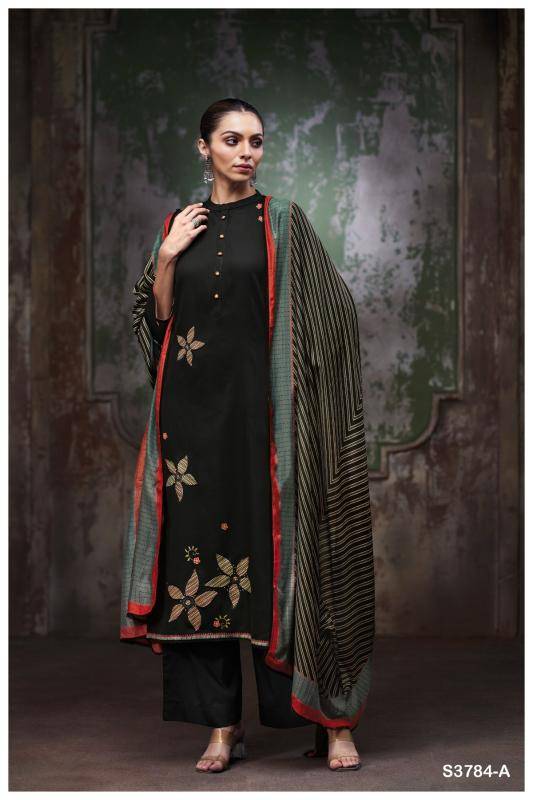 Ganga bryssia 3784 Dress material manufacturers