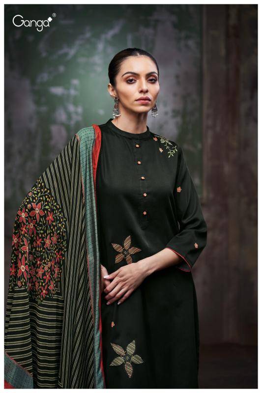 Ganga bryssia 3784 Dress material manufacturers