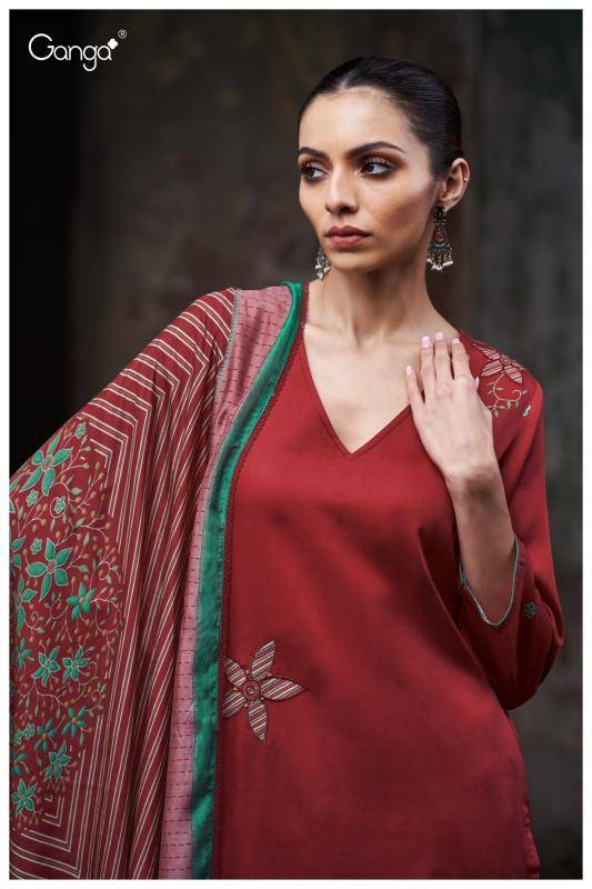 Ganga bryssia 3784 Dress material manufacturers