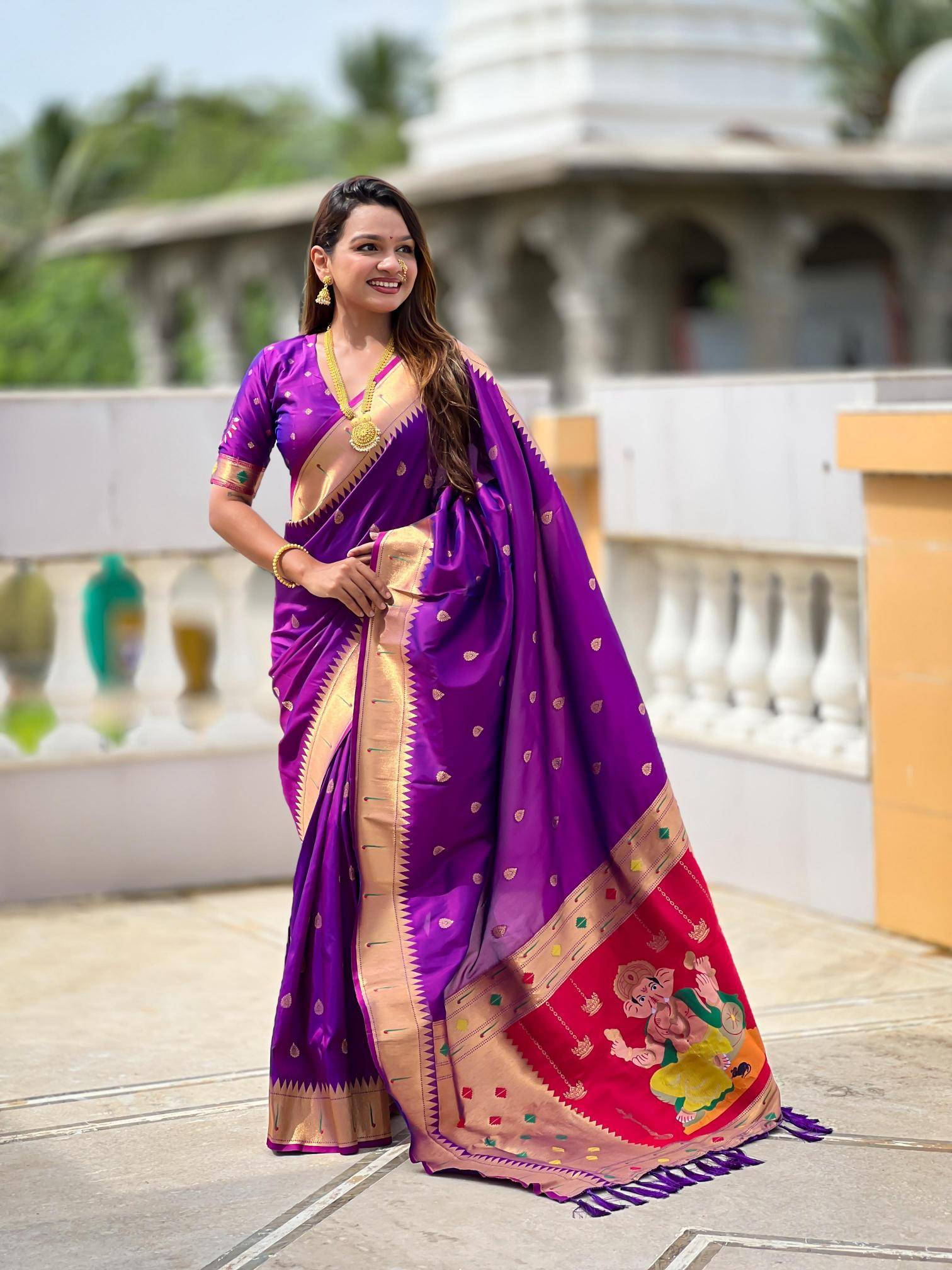 Anupama ganpati special soft pethani silk Saree wholesale market in Chennai