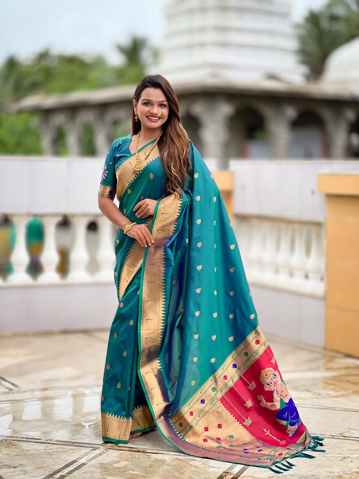 Anupama ganpati special soft pethani silk Saree wholesale market in Chennai