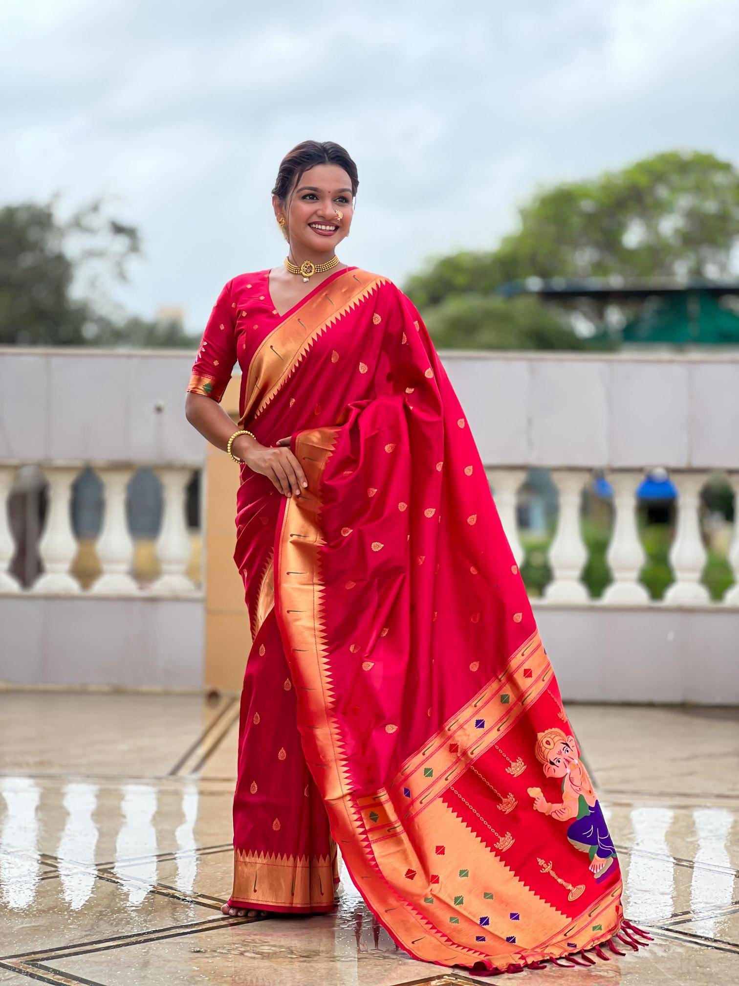 Anupama ganpati special soft pethani silk Saree wholesale market in Chennai