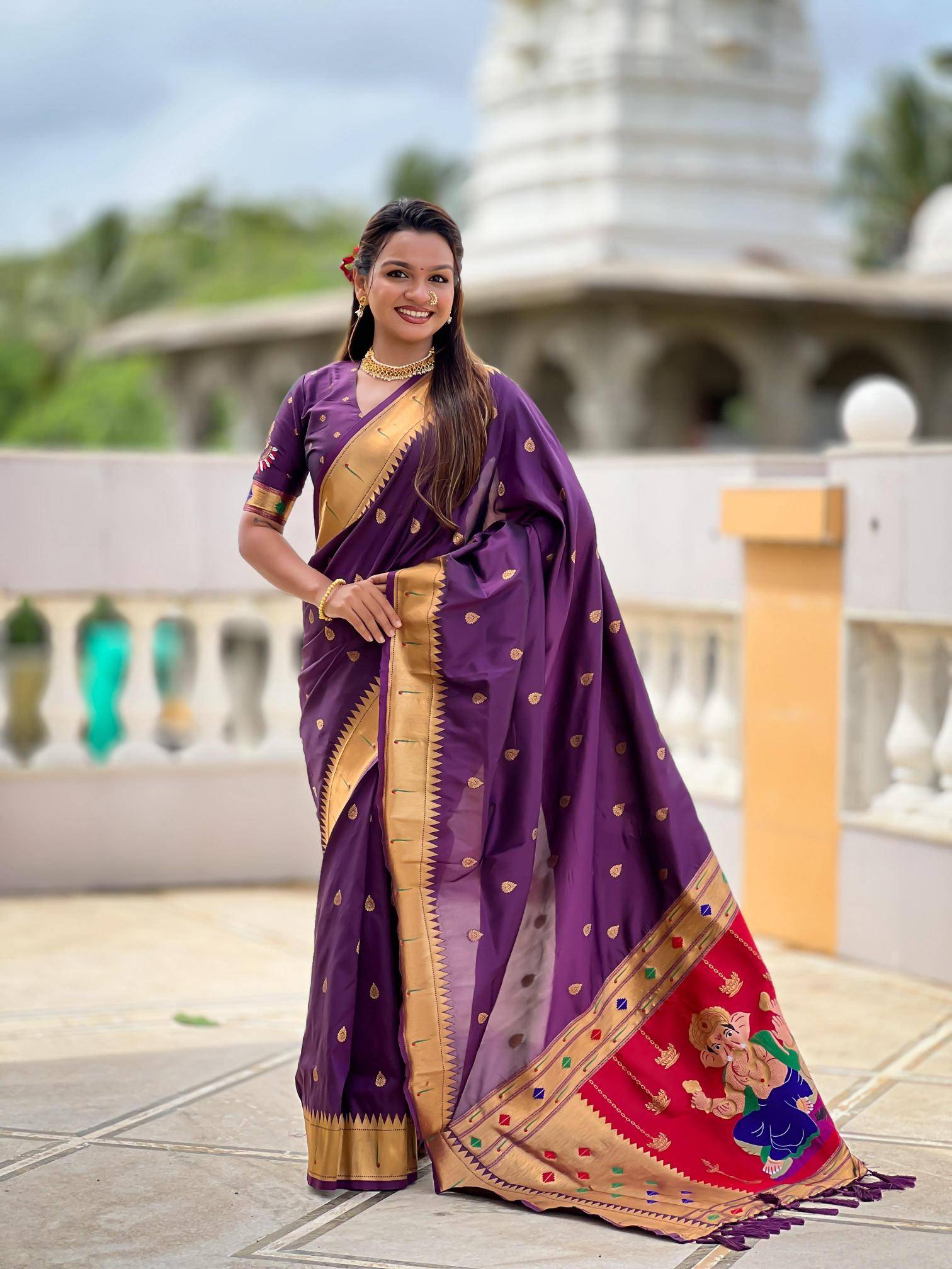 Anupama ganpati special soft pethani silk Saree wholesale market in Chennai