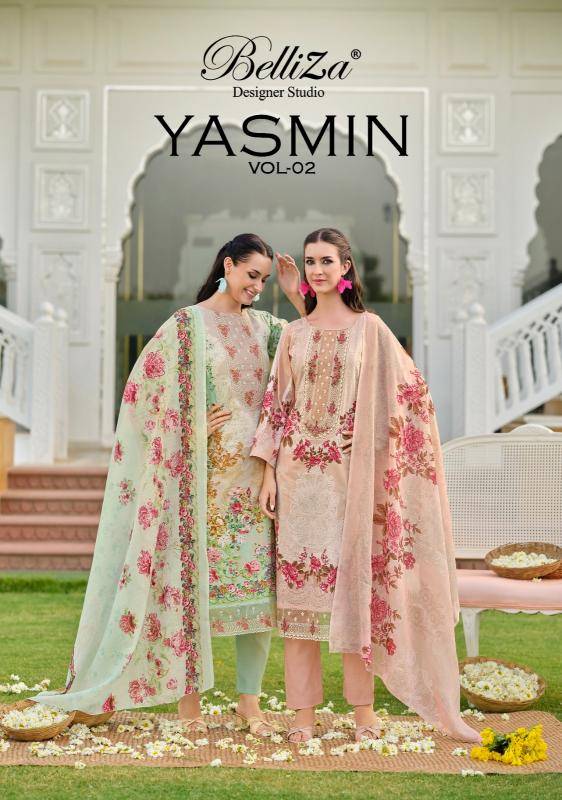 Belliza designer studio yasmin vol 2 Wedding dress materials wholesale