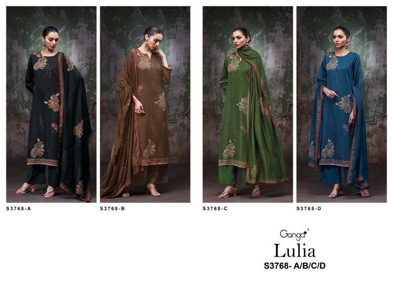 Ganga lulia 3768 Dress material wholesale online