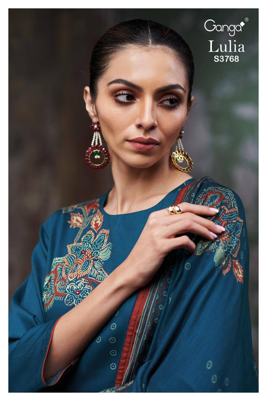 Ganga lulia 3768 Dress material wholesale online