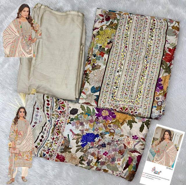 Shree fab KT - 234 maslin Wholesale designer dress material