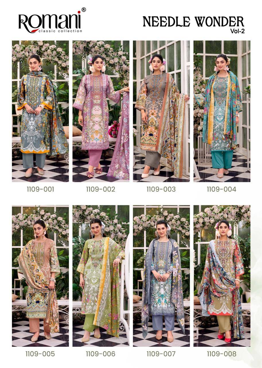 Romani needle wonder vol 2 Wholesale dress materials in India