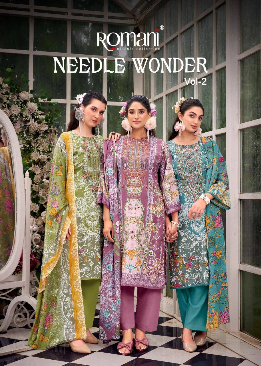 Romani needle wonder vol 2 Wholesale dress materials in India