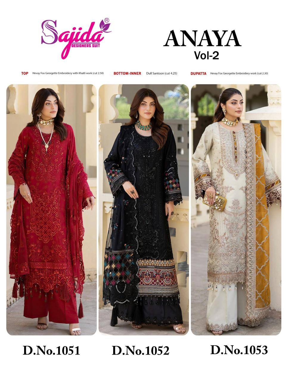 Sajida anaya vol 2 Indian Salwar Kameez wholesale 