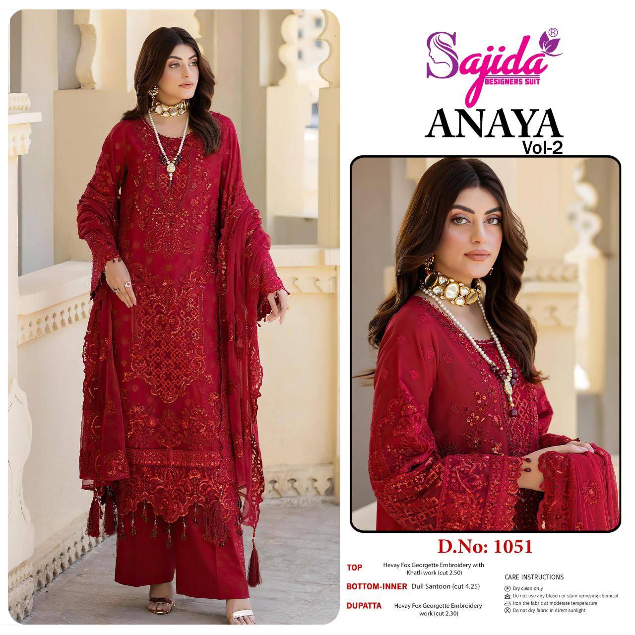 Sajida anaya vol 2 Indian Salwar Kameez wholesale 