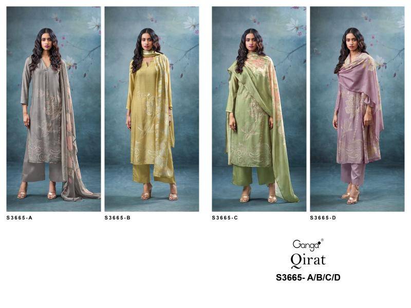 Ganga qirat 3665 Wholesale dress materials for boutique