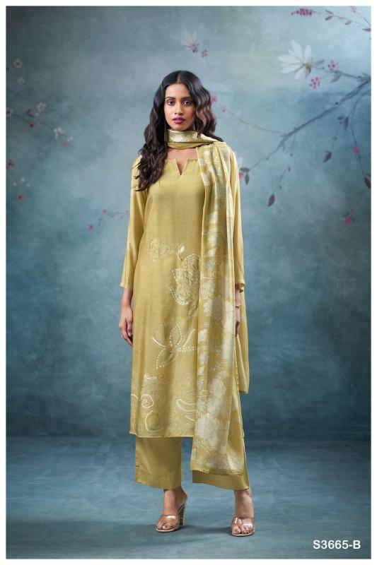 Ganga qirat 3665 Wholesale dress materials for boutique