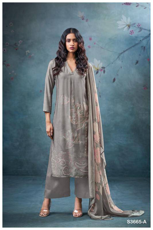 Ganga qirat 3665 Wholesale dress materials for boutique