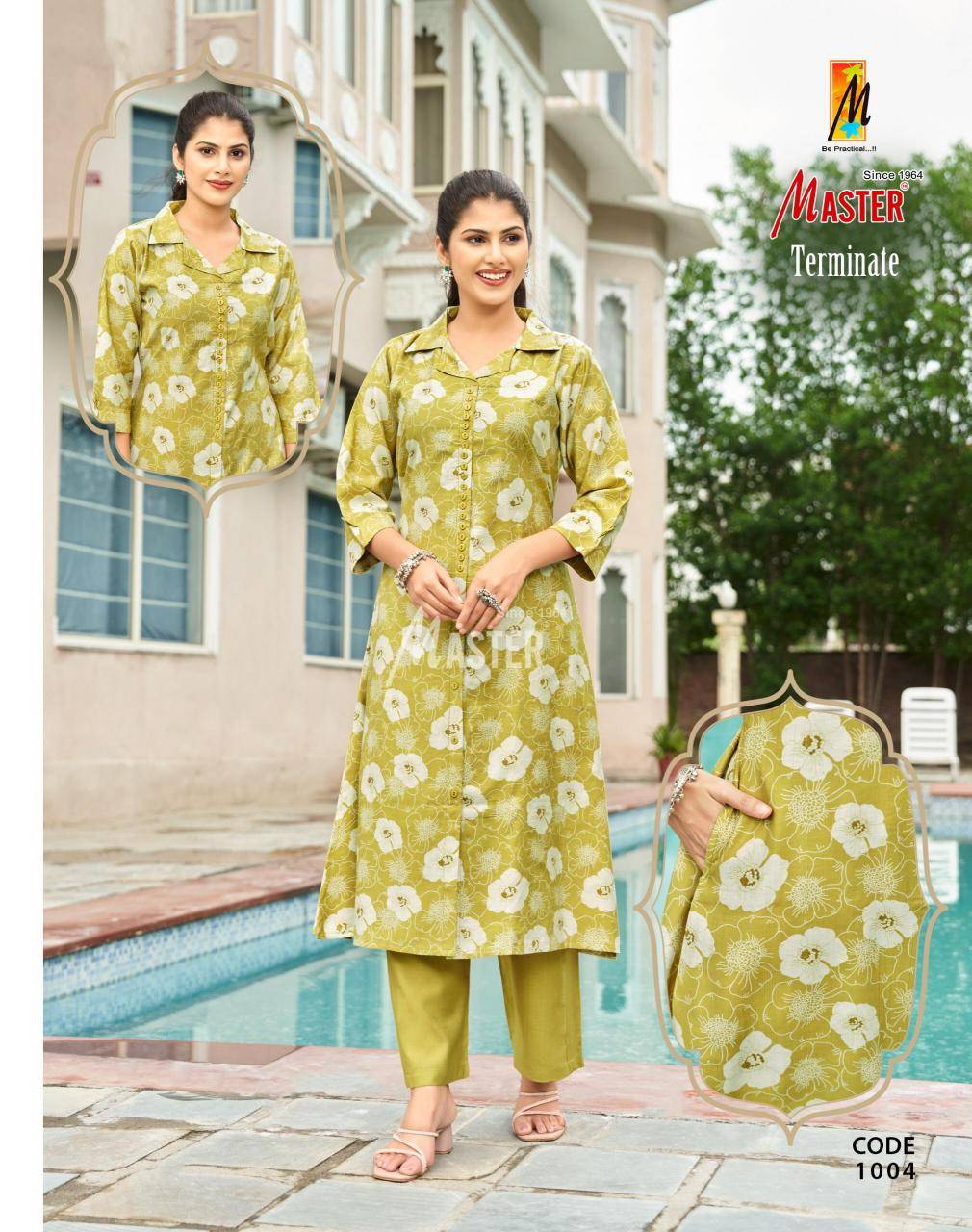 Shorya master vertican print coord set Ladies kurti wholesale market