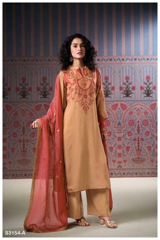 Ganga wynda 3154 Wholesale dress material in Bangalore