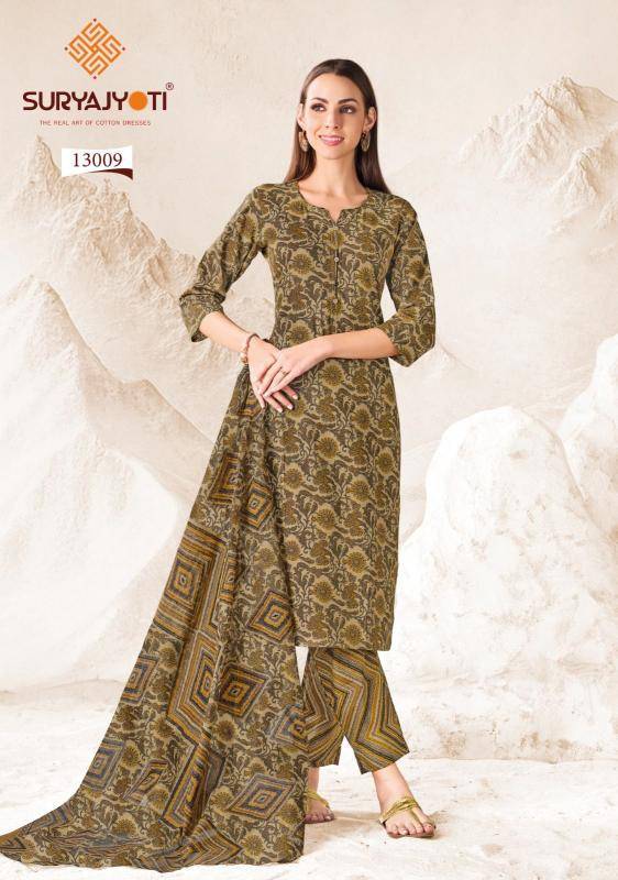 Suryajyoti preyasi vol-13  Designer dress materials wholesale