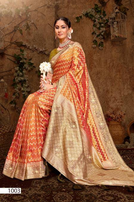 Saroj kavisha tissue sarovski 2 Saree suppliers in India