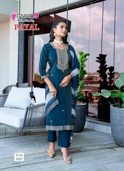 Mystic9 payal vol 1 Kurti wholesale market in Ahmedabad