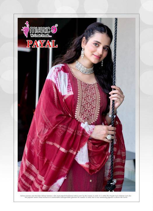 Mystic9 payal vol 1 Kurti wholesale market in Ahmedabad