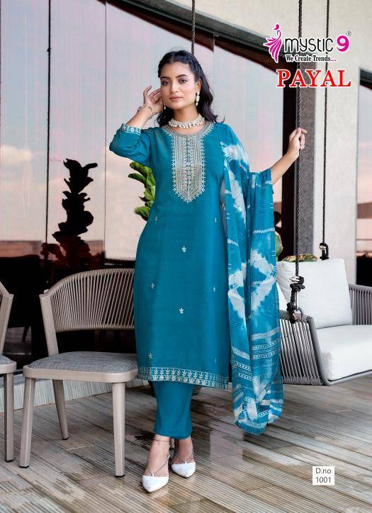 Mystic9 payal vol 1 Kurti wholesale market in Ahmedabad